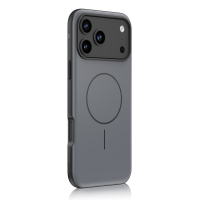 IM CHEN iPhone 18 Promax hoesje, compatibel met 17promax, huidvriendelijke aanraking, antislip frame, MagSafe magnetische versie, zwart, 1 stuk