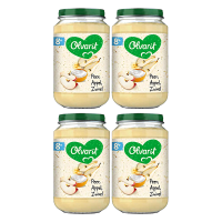 Olvarit fruitsnack 8 maanden+ peer appel yoghurt 200 g*4