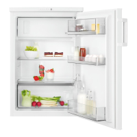 AEG RTB411E1AW vrijstaande koelkast   design met vriesvak boven   totale capaciteit 120 liter   energieklasse E   verstelbare legplanken   omkeerbare deur