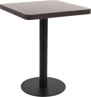 VidaXL Bistrotafel   MDF, Donkerbruin, 60 x 60 cm