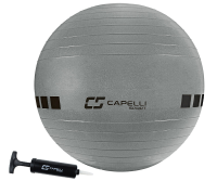 Capelli Sport 65 cm fitnessbal en yogabal voor fitness, balans, stabiliteit of zwangere vrouwen, coretrainingsbal voor de sportschool, fysiotherapie, yogabalstoel voor kantoor, antislip en barstbestendig