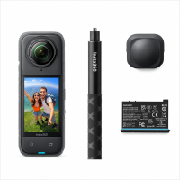 【Terug naar school】Insta360 X4 Air startersbundel – 165 g lichte 8K 360° camera, onzichtbare selfiestick, verwisselbare lenzen, eerst opnemen en daarna kadreren, geïntegreerde windbeschermer, FlowState stabilisatie, AI gestuurde app