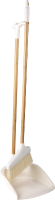 Alpina Bezem en blik set   Bamboe handvatten, 97 cm