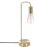 Atmosphera Keli Tafellamp   Gouden Metaal, 46 cm