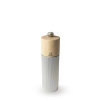 Peugeot lijn houten/aluminium zoutmolen   18 cm, natuurlijk