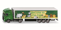 Siku vrachtwagen met aanhanger model   1:87 schaal, groen