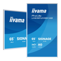 Iiyama LH6581UHSG 1AG digitaal signage flatscreen 163,8 cm Wi Fi 500 cd/m² 4K Ultra HD wit ingebouwde processor Android 24/7