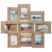 Atmosphera Fotolijst   Hout, 69 x 60 cm, 9 foto's