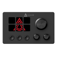 AJAZZ AKP03E Desktop assistent LCD display Multimedia controller Eénknopsbediening Aanpasbare knoppen All in one live streaming console Plug and play desktop uitbreiding Elektronisch display voor zelfmedia creatie/kantoorproductiviteit