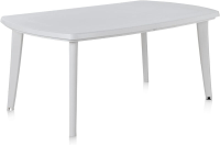 SP Berner MESA ATLANTIC BLANCA – Shaf Atlantic uitschuifbare tuineettafel, wit – grote uitbreidbare eettafel voor buiten – duurzame opbergoplossing van gerecycled kunststof, gemaakt in Spanje