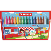 STABILO power   medium puntvast potlood   verpakking van 30   assorti kleuren