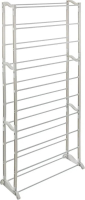 5Five Schoenenrek   Witte metalen en plastic, 30 paar, 65,5 x 24,5 x 138 cm