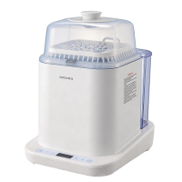 GORGENOX Volautomatische flessenwasser en sterilisator voor baby's met droogfunctie 2 in 1, stoomsterilisatie, verbeterde driewegspuit, plasmareiniging, Model: D20