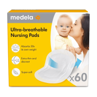 Medela Zoogcompressen Wegwerp   voor Borstvoeding   60 stuks   Ultra ademend   Comfortabel en Huidvriendelijk