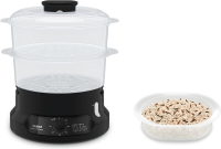 Tefal VC139810   2 in 1 stomer   800 W, vrijstaand, zwart