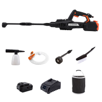 Yard Force 20V Accu Hogedrukreiniger, 665 PSI Draagbare Pressure Washer met 5 in 1 Sproeikop en Schuimfles, Zelfaanzuigende Power Cleaner voor Auto, Tuin, Terras en Huis