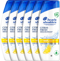 HEAD&SHOULDERS Citrus Fresh Antiroos Shampoo 6x250 ml