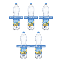 Crystal Clear Bruisend Water met Citroensmaak   1,5 L x5