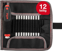 Wiha SYSTEM 4 Schroevendraaierset met verwisselbare bladen   11 stuks, Chroom vanadium staal