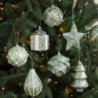 Huacan Set van 7 kerstboomdecoraties
