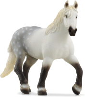 Schleich boerderijwereld Percheron merriefiguur   wit en grijs, 14,7 x 11,2 x 5,2 cm