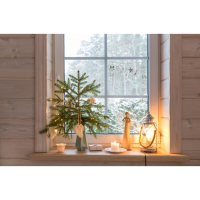 Feeric Raam Guirlande Decoratie   Wit, 49 x 23 cm