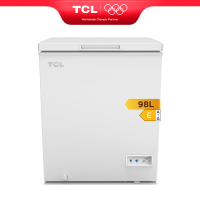 TCL CF126EWE0NL vriezer 98 liter, inclusief opbergmand, deksel met balanssysteem, geschikt voor diverse toepassingen, regelbare temperatuurregelaar, verstelbare poten [Energieklasse E]