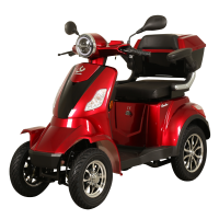 Chunlai CL 30ZR 60 4 wiel elektrisch mobiel voertuig, EU typegoedgekeurd L6e A, 1000 W motor, 60 V 20 Ah verwijderbare lithiumbatterij, 25 km/h, Rood/Zwart