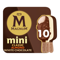 Magnum Mini IJs Classic Almond White Chocolate 10 x 55 ml