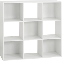 5Five Compartimentenkast met 9 Planken   Wit, 100,5 x 32 x 100,5 cm