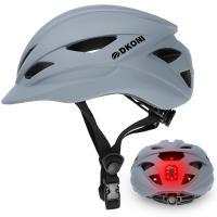 DKONI HS 086 fietshelm voor volwassenen lichtgrijs L 58 61 cm