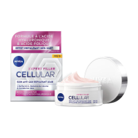 NIVEA CELLular Expert Filler Anti Age Dagcreme SPF 15   Gezichtscreme   Anti Aging met Hyaluronzuur, Creatine en Foliumzuur   50 ml