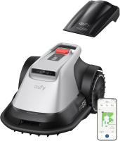Eufy E15 Robotmaaier zonder begrenzingsdraad, Geen signaaluitval, Geen RTK, TrueVision technologie, Slimme navigatie, Tuin tot 800 m², Precisie randmaaien, Obstakelvermijding, App bediening