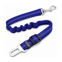 Oxerbog veiligheidsgordel voor honden, intrekbare veiligheidsgordel voor huisdieren, verstelbare veiligheidsgordel voor honden, compatibel met Easy Clip gespen, gemaakt van nylon, voorzien van een elastische riem en reflecterende stiksels, ideaal voor aut