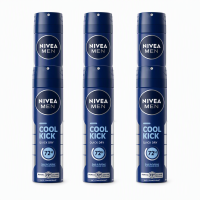 NIVEA MEN Cool Kick Deodorant Spray   Anti Transparant Deo   72u Bescherming 150 ml (6 Pack)