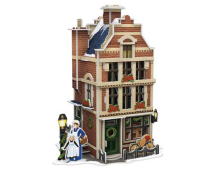 CUBIC FUN 3D puzzel Hollandse bakkerij met LED verlichting   65 stuks