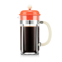Bodum Caffettiera franse pers koffiezetter   1 L, 8 kopjes, heldere koraal