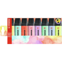 STABILO BOSS ORIGINAL Pastel   Markeerstiften   Set van 8   Assorti kleuren