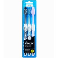 REACH Manuel tandenborstels totale verzorging 3 pack