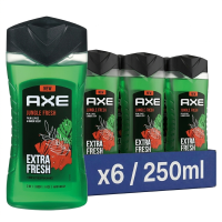 AXE Douchegel 3 in 1 Jungle Fresh   250 ml (6 Pack)