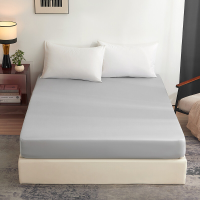 Meeallhome katoenen satijnen hoeslaken 150*200+30 cm grijs