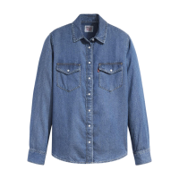 Levi's Dames Overhemdblouse Lange Mouwen Paper Map 2 Iconic Collectie M