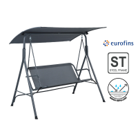 Terrabeta Garden furniture steel swing chair with canopy