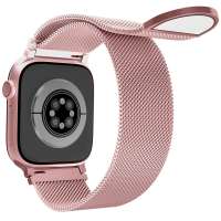 Uni unzeit Apple Watch bandjes (S11/10 42 mm)+(40 mm/41 mm/38 mm) rozenroze (cirkel)