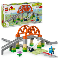 LEGO DUPLO Town 10426 Treinbrug en rails uitbreidingsset
