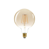 Atmosphera Globe LED Lamp   G125, Amber, D. 12,5 X H. 17,3 Cm