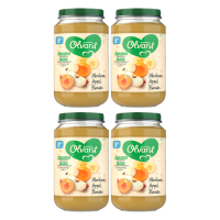 Olvarit fruitsnack 8 maanden+ abrikoos appel banaan 200 g * 4