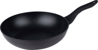 Alpina aluminium wokpan   28,5 cm, zwart