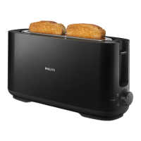 Philips Daily collectie Broodrooster   lange sleuf, zwart   HD2590/90