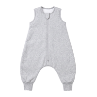 Vowia 100% katoenen warme winter slaapzak voor baby's met voetjes 2,5 TOG voor 12 18 maanden   grijs